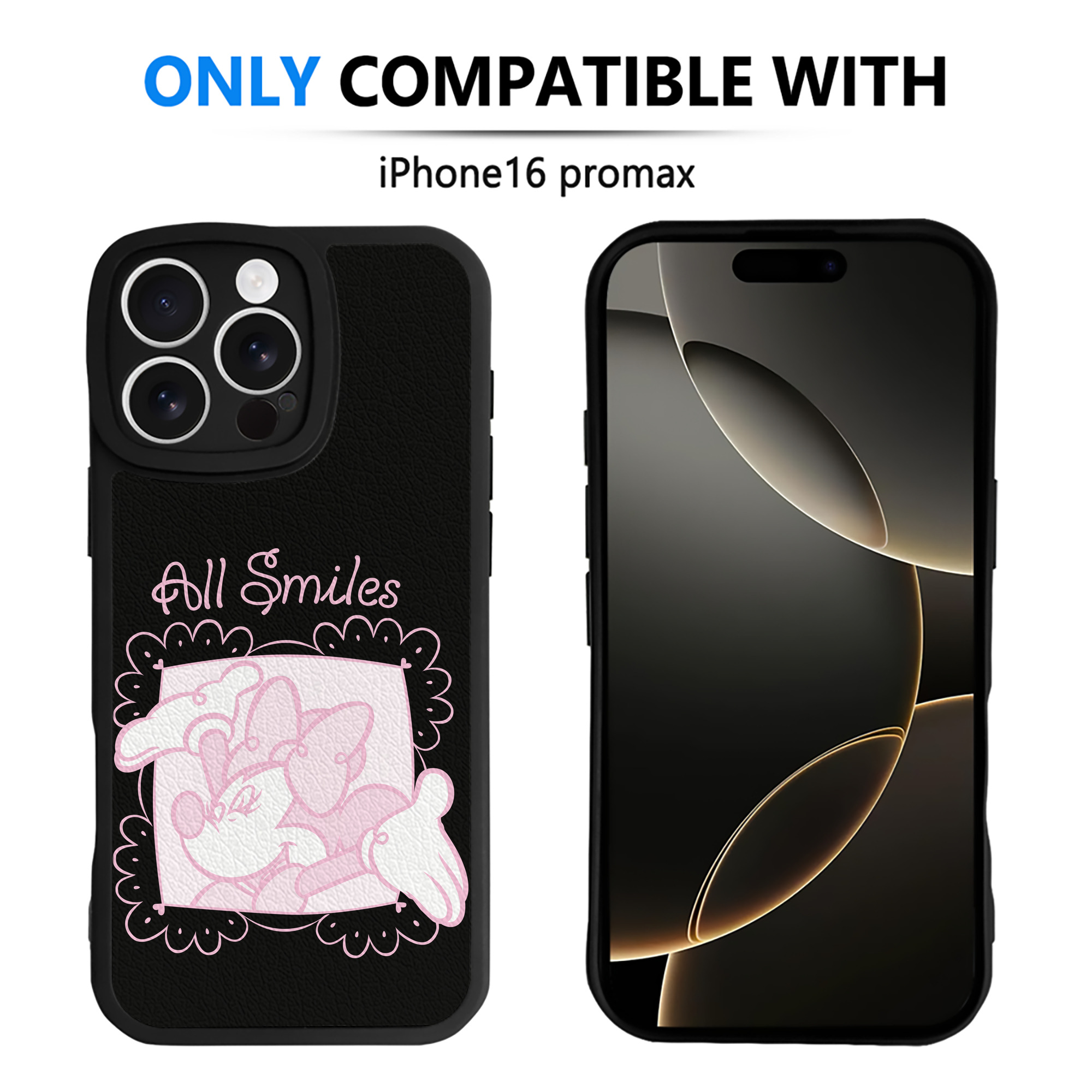 （画像用） ミッキーマウス Mickey Mouse 【iPhone 16シリーズ対応】シリコンスマホケース（レザー調） 材質：シリコン